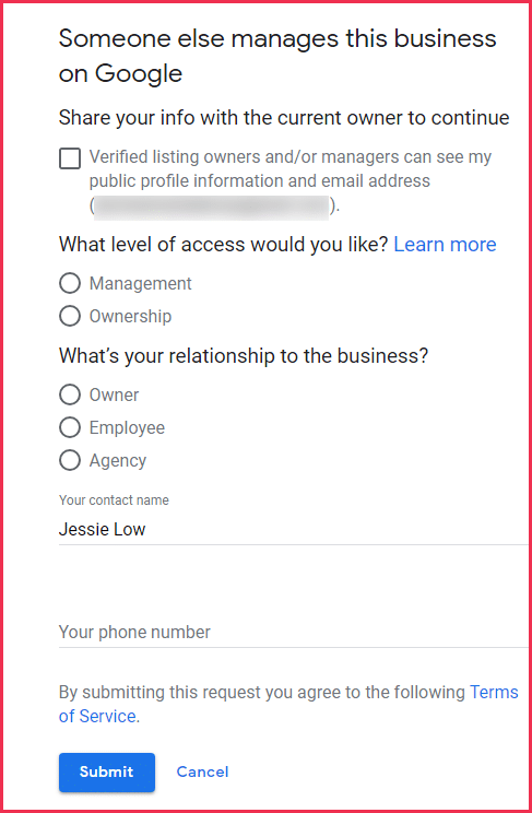 Google My Business questions