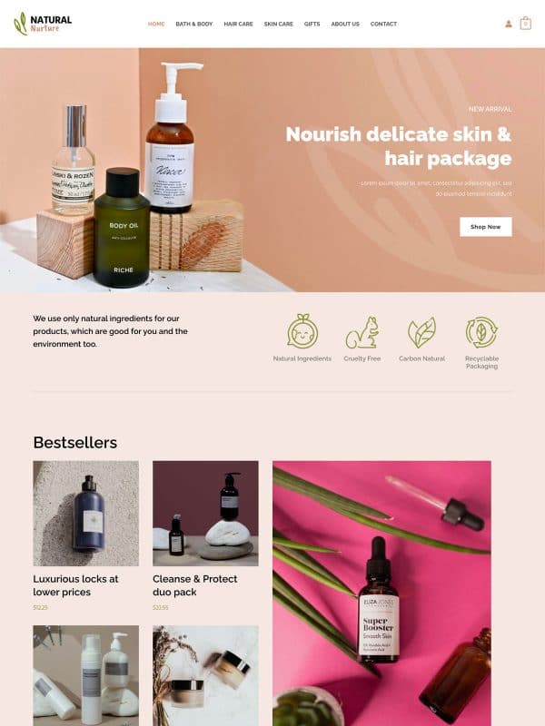 beauty products store 02 home 600x800 1 Gold Coast Digital Marketing Agency