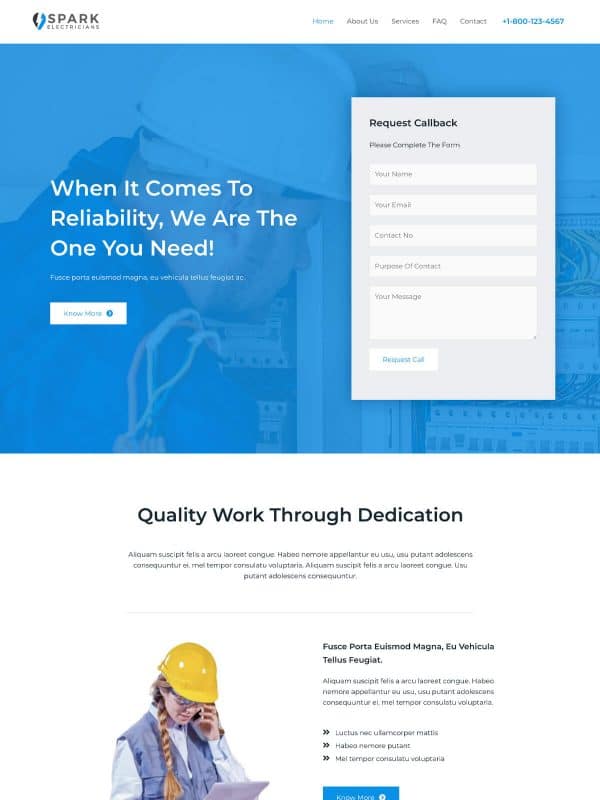 electrician home page 600x800 1 Gold Coast Digital Marketing Agency