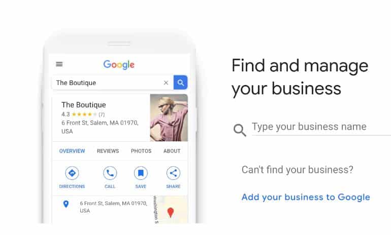 Find and manage your business GBP