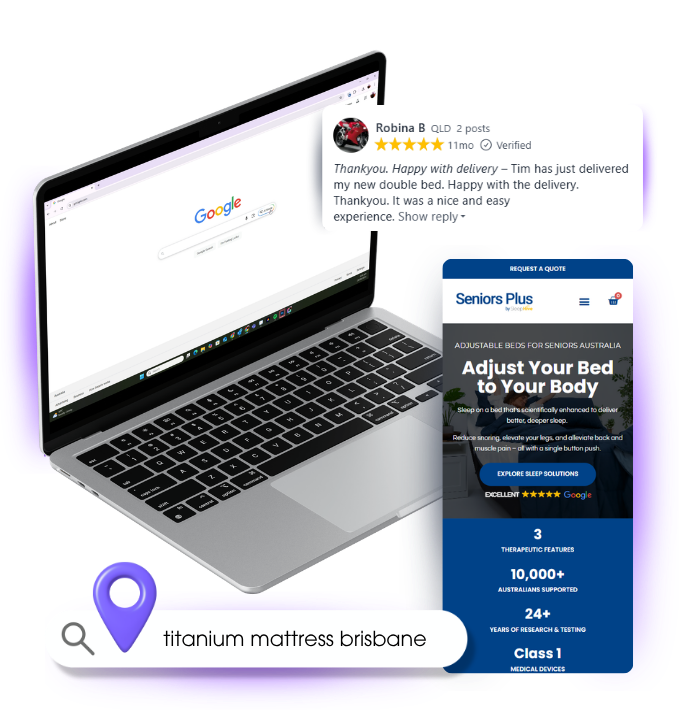 Graphic showing Google, social media, Reddit, and AI search platforms connected in a modern SEO strategy